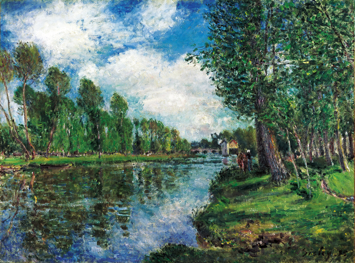  阿尔弗莱德·西斯莱 Alfred Sisley——卢万河畔的风光 (7)